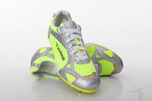 T2003P (Polanik high jump spikes, white-green/fluorescent)