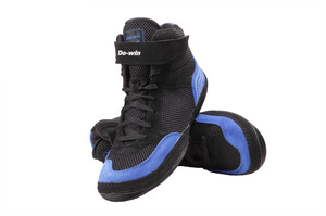 J6611A (wrestling shoes black-blue) 
